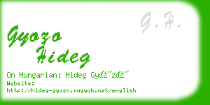 gyozo hideg business card